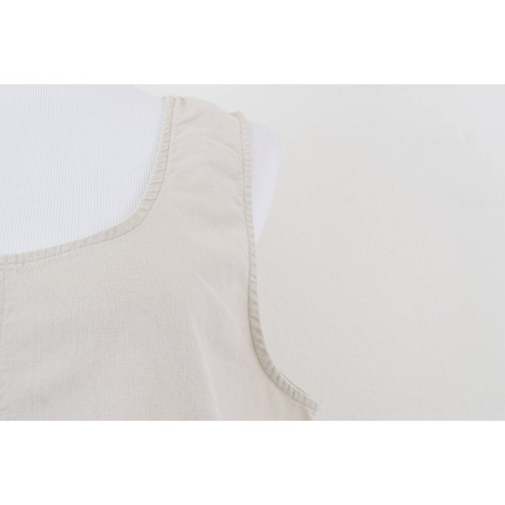 Vintage Linen/Cotton Sack Dress | 90s long dress size L - Picture 7 of 10